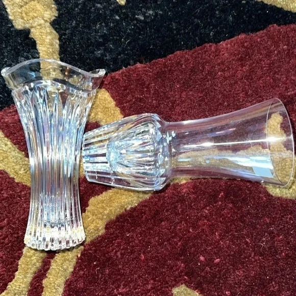 MIKASA CRYSTAL 2 Mini Bud Flower Vases Set of Two - Picture 11 of 16